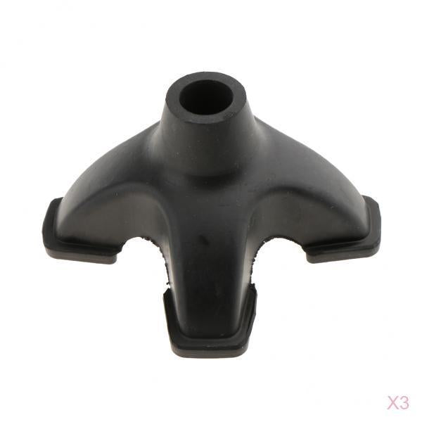 3pcs Anti-skid Shock Absorb Walking Stick End Crutch Cane Rubber Tips 19mm