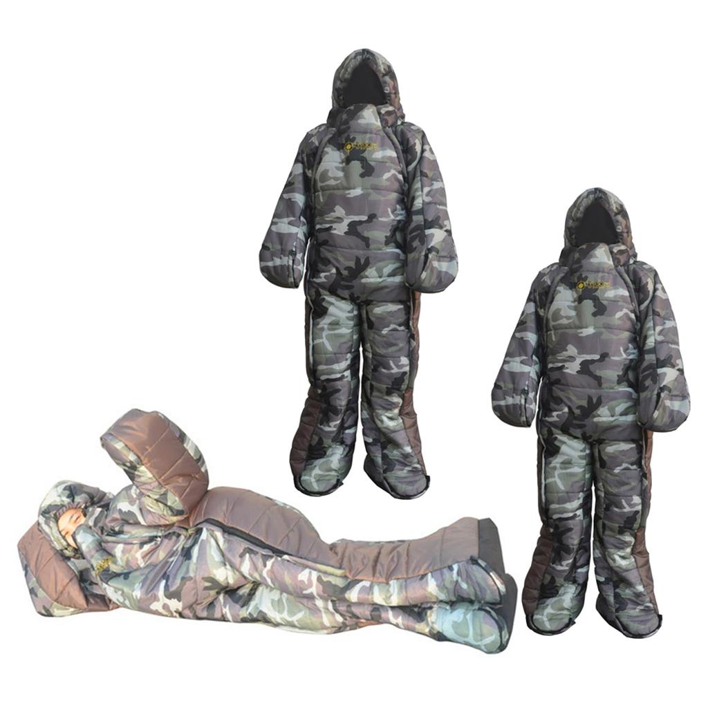 2 Pcs Full Body Wearable Sleeping Bag for Travel Camping Accompany Patient