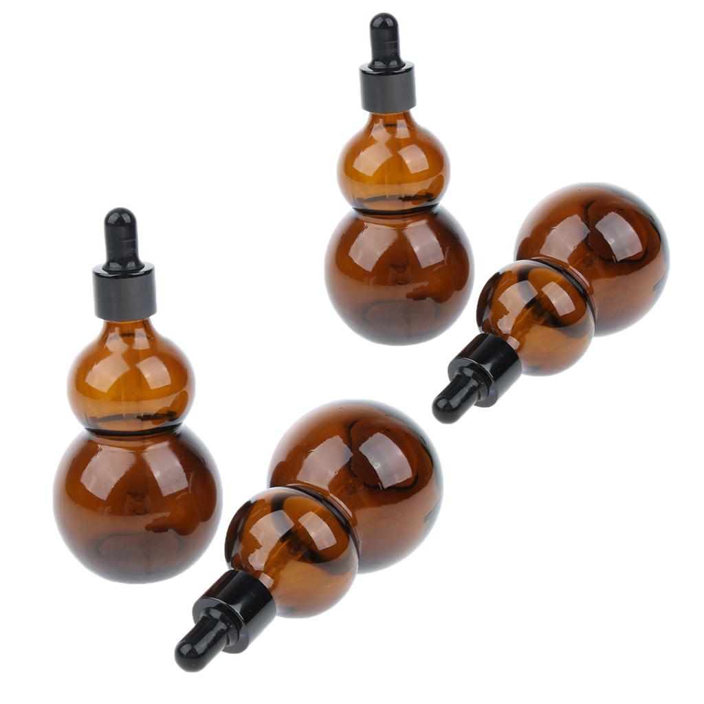 4x Empty Glass Essential Oil Liquid Aromatherapy Dropper Bottles 50ml/100ml