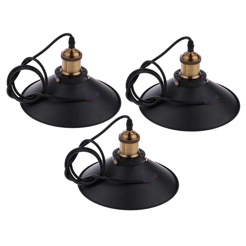 3pcs Retro Vintage Country Style Pendant Hanging Ceiling Light Lampshade