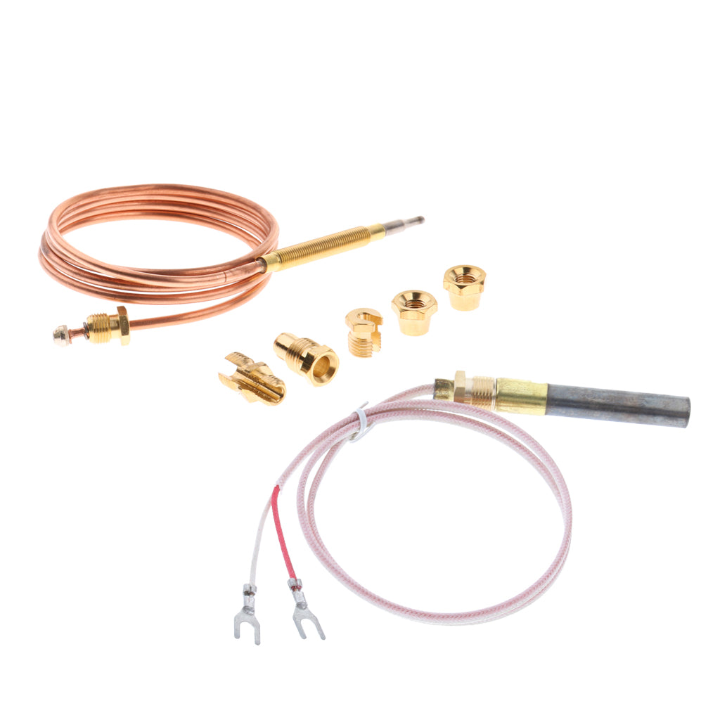 90cm Thermocouple Replacement Set & 24 Thermopile Thermogenerator for Pilot"
