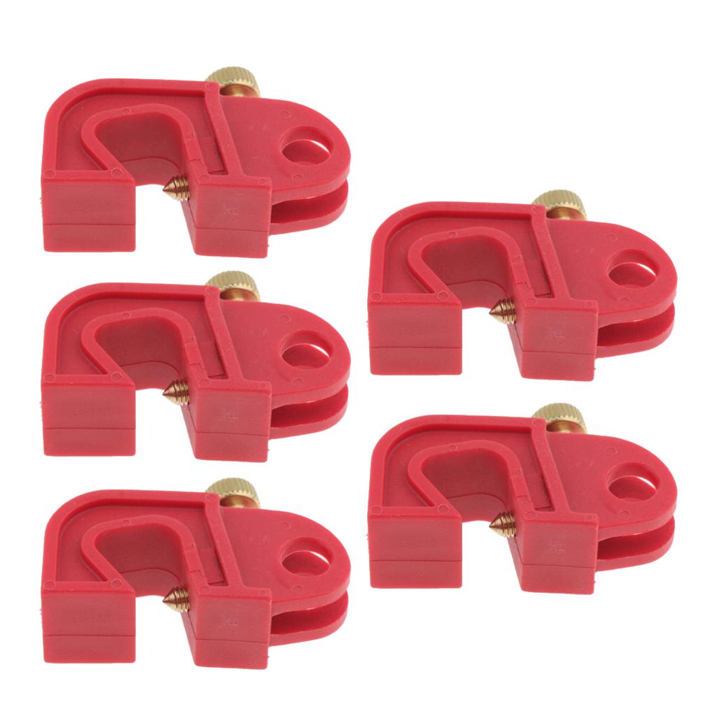 5PCS Universal Circuit Breaker Lockout Red with Twisted Screw