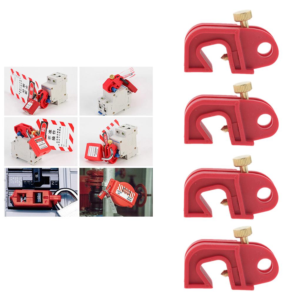 5PCS Universal Circuit Breaker Lockout Red with Twisted Screw