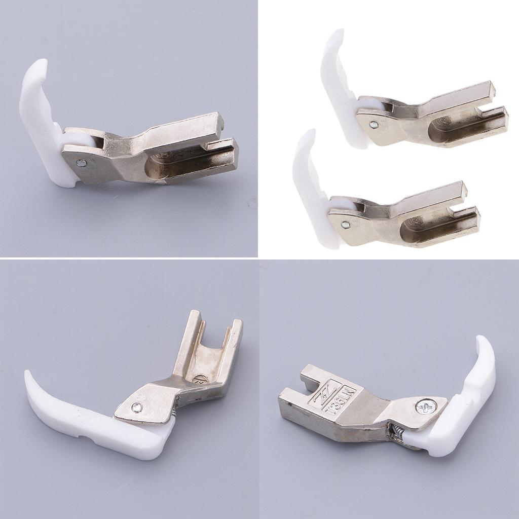 5pcs Narrow Zipper Foot With Plastic Bottom for Industrial Sewing Machines