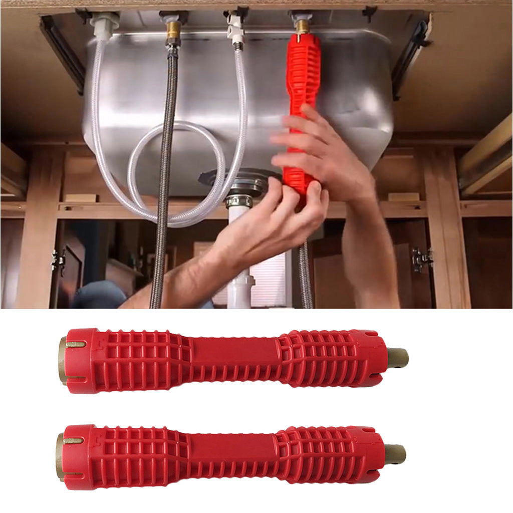 2pcs Plumbing Valve Wrench Adjustable Installation EZ Change Faucet Tool