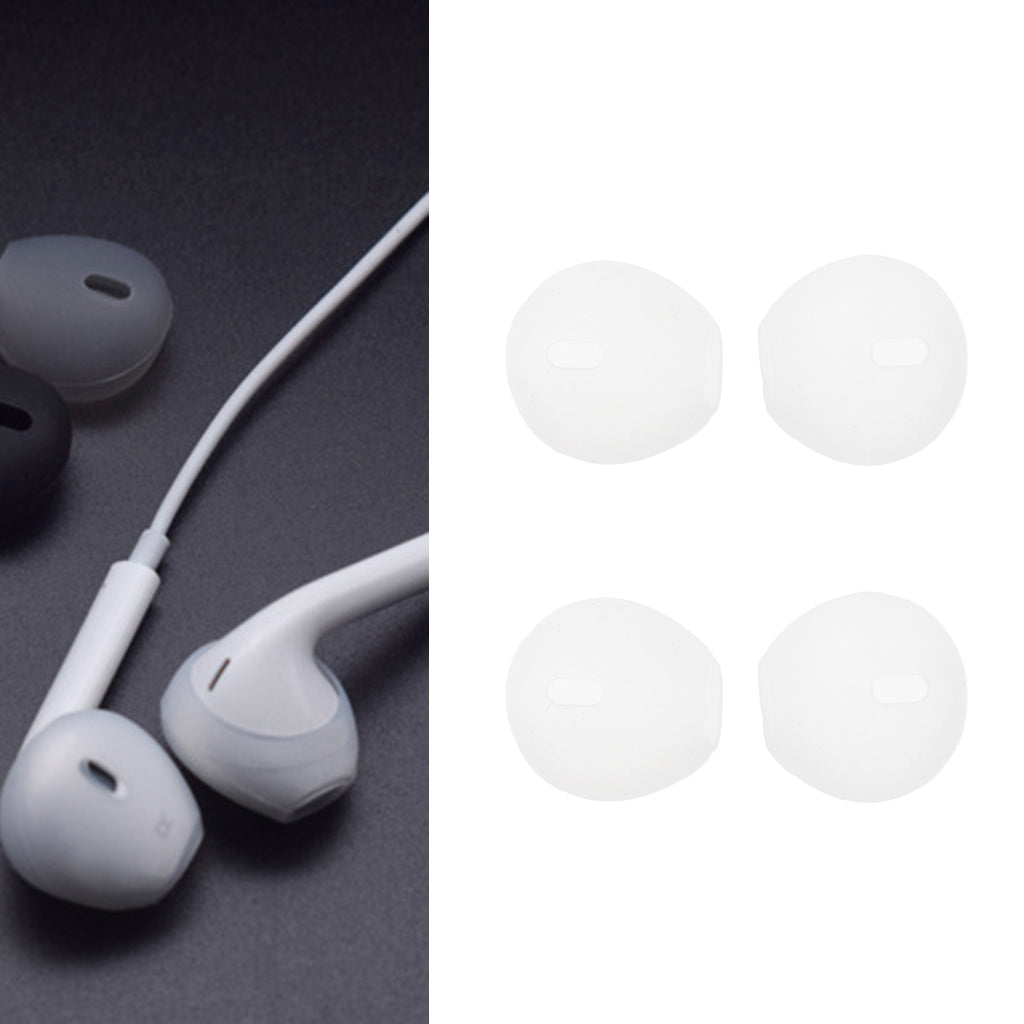 2 Pair Silicone Earbuds Eartips Caps for Apple AirPods iPhone 7 Earpods Gray