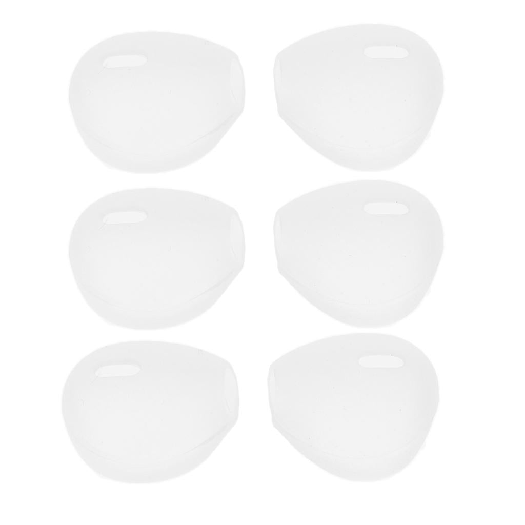 3 Pair Silicone Earbuds Eartips Cap for Apple AirPods iPhone 7 Earpods Gray
