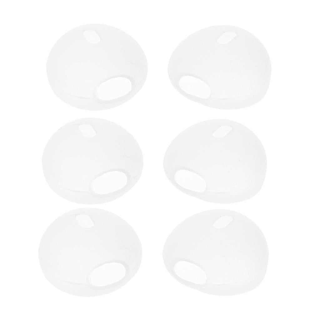 3 Pair Silicone Earbuds Eartips Cap for Apple AirPods iPhone 7 Earpods Gray