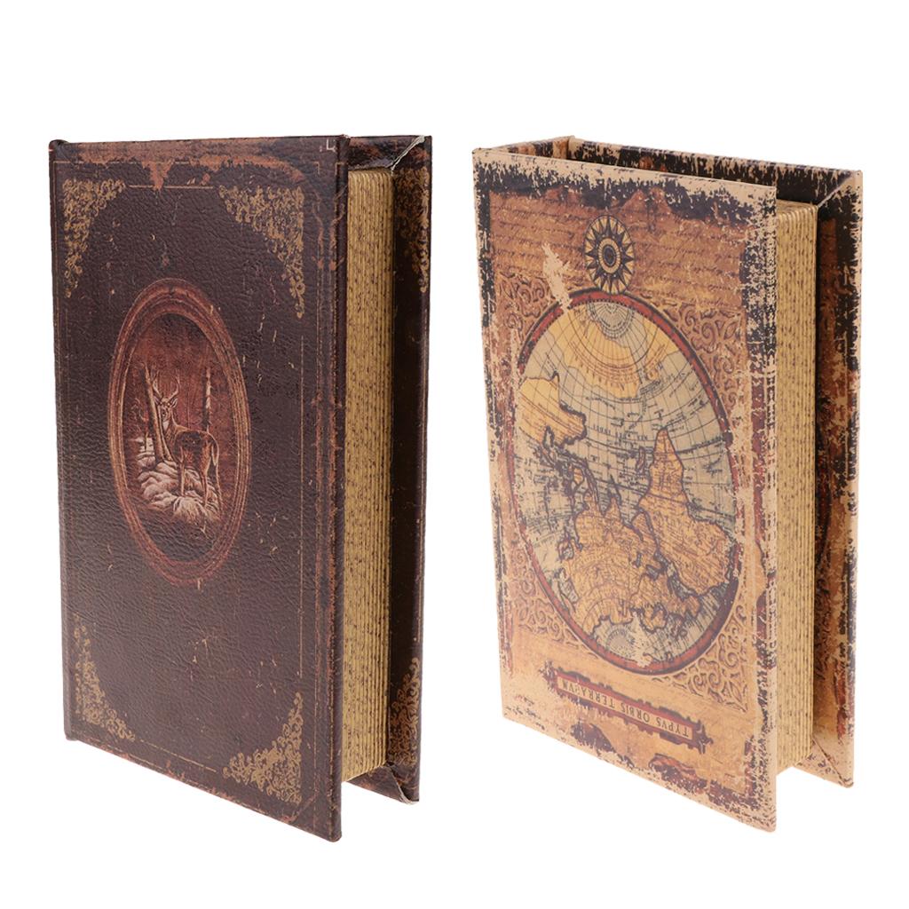 2Pcs Study Room Simulation Book Ornaments Book Model For Home