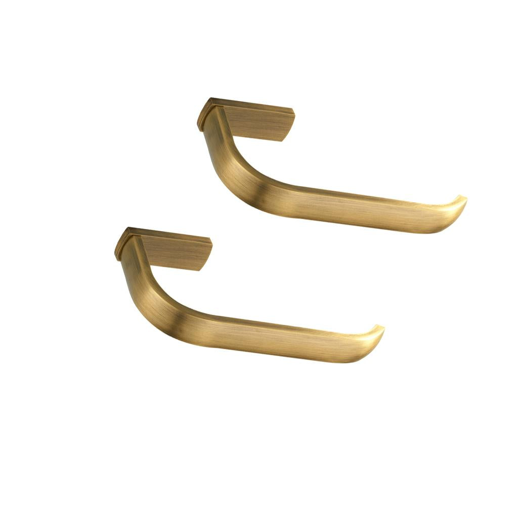 2xBrass Toilet Paper Towel Holder Bathroom Roll Tissue Storage Hook Bronze