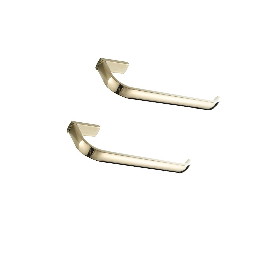2xGold Vintage Brass Wall Mounted Bathroom Towel Rack Towel Bar Rail Holder