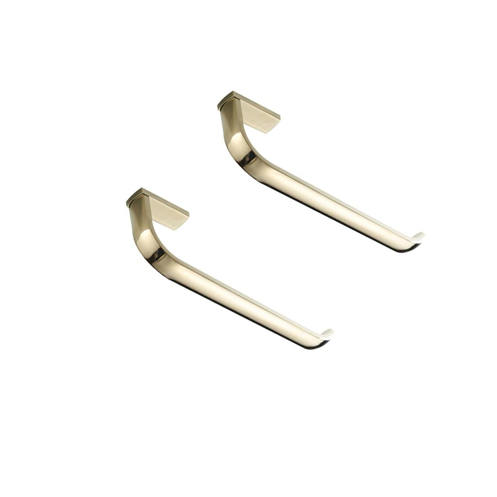 2xGold Vintage Brass Wall Mounted Bathroom Towel Rack Towel Bar Rail Holder
