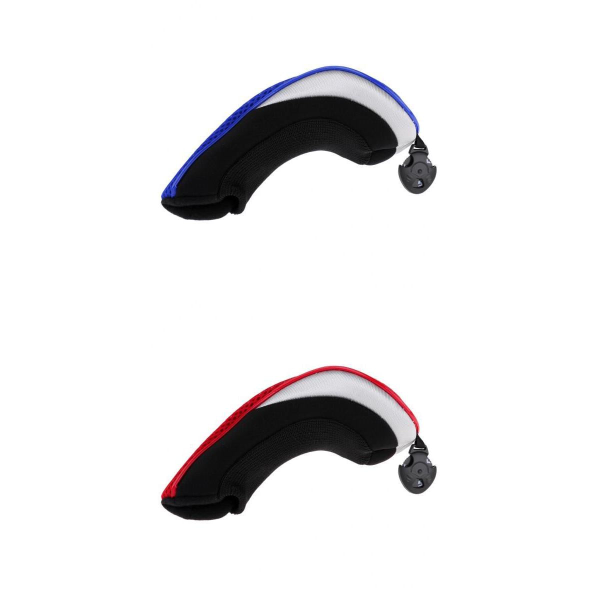 2pcs Golf Hybrid UT Club Rescue Head Cover Headcover Red & Blue