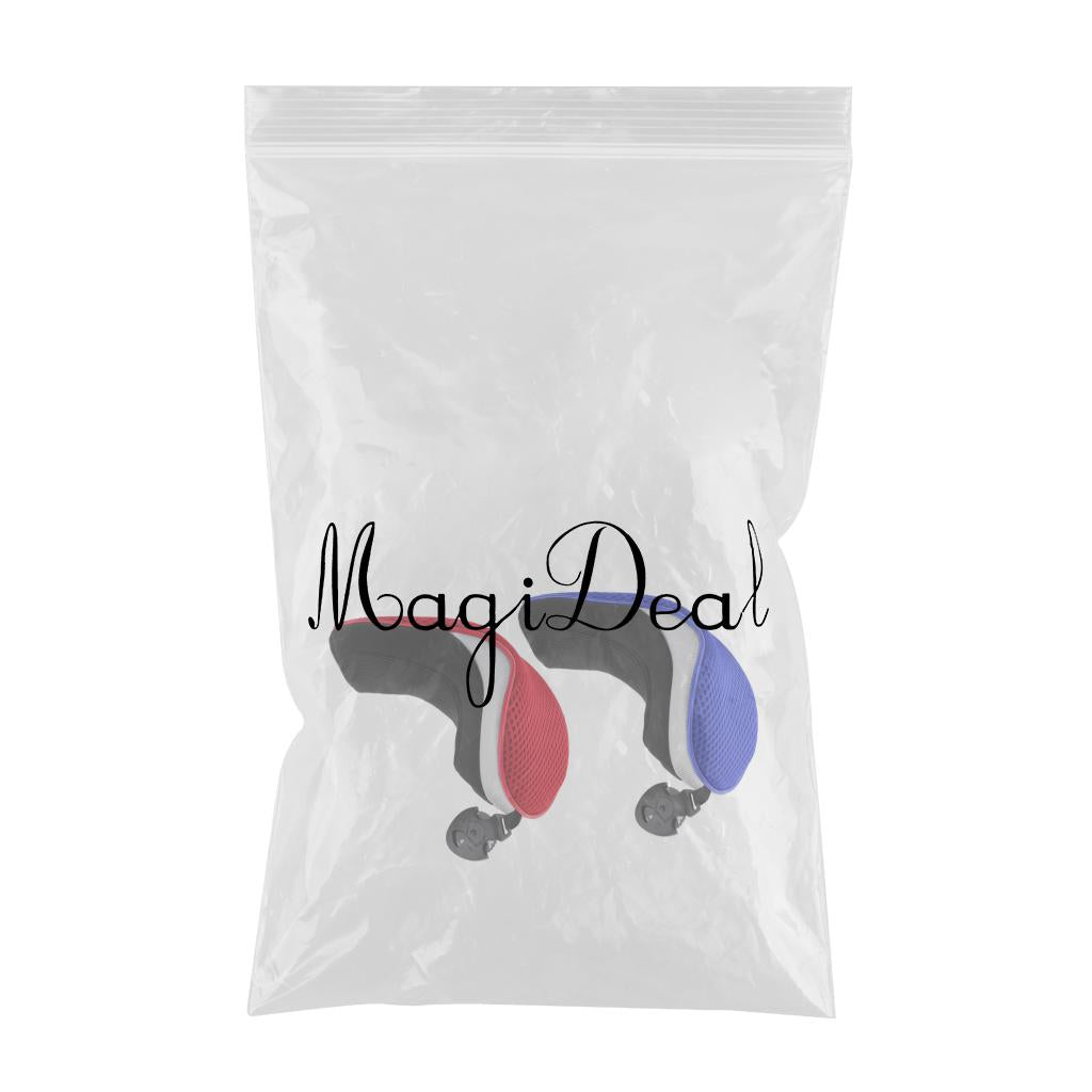 2pcs Golf Hybrid UT Club Rescue Head Cover Headcover Red & Blue