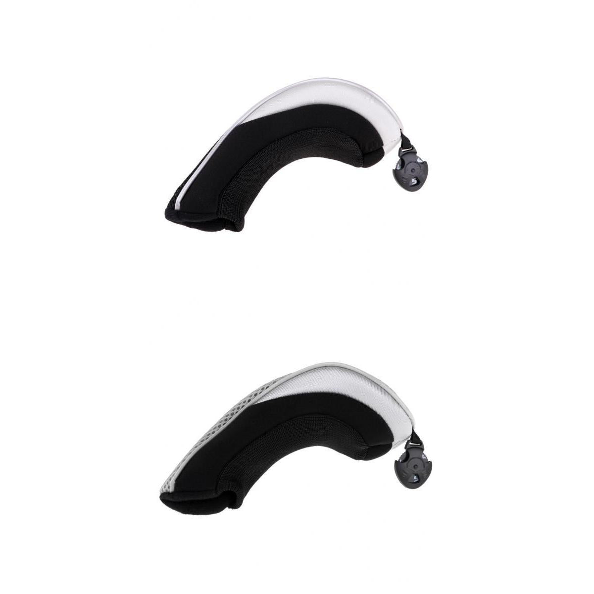 2pcs Golf Hybrid UT Club Rescue Head Cover Headcover Gray+Black