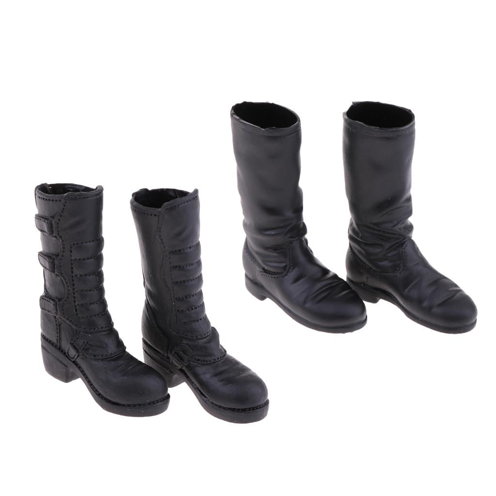 1/6 Scale Women Soldier Mid-calf Boots for 12'' Action Figures Accessory