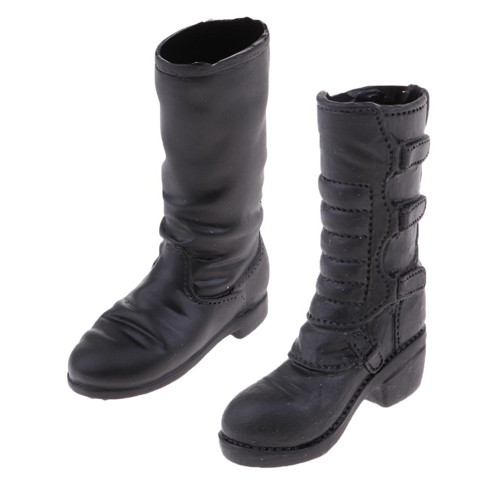 1/6 Scale Women Soldier Mid-calf Boots for 12'' Action Figures Accessory