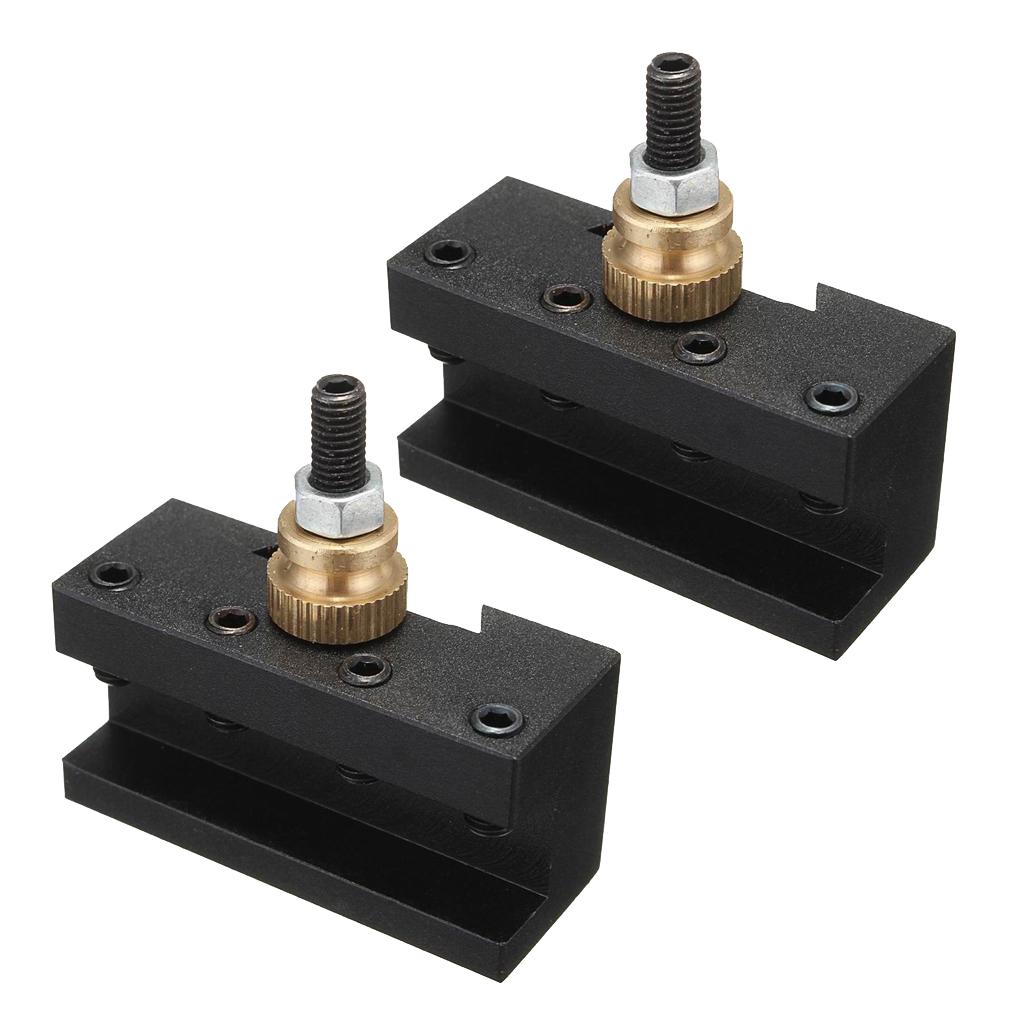 CNC 1/4-1/2" Mini Lathe Quick Change Post Facing Milling Tool Holder 2pcs"