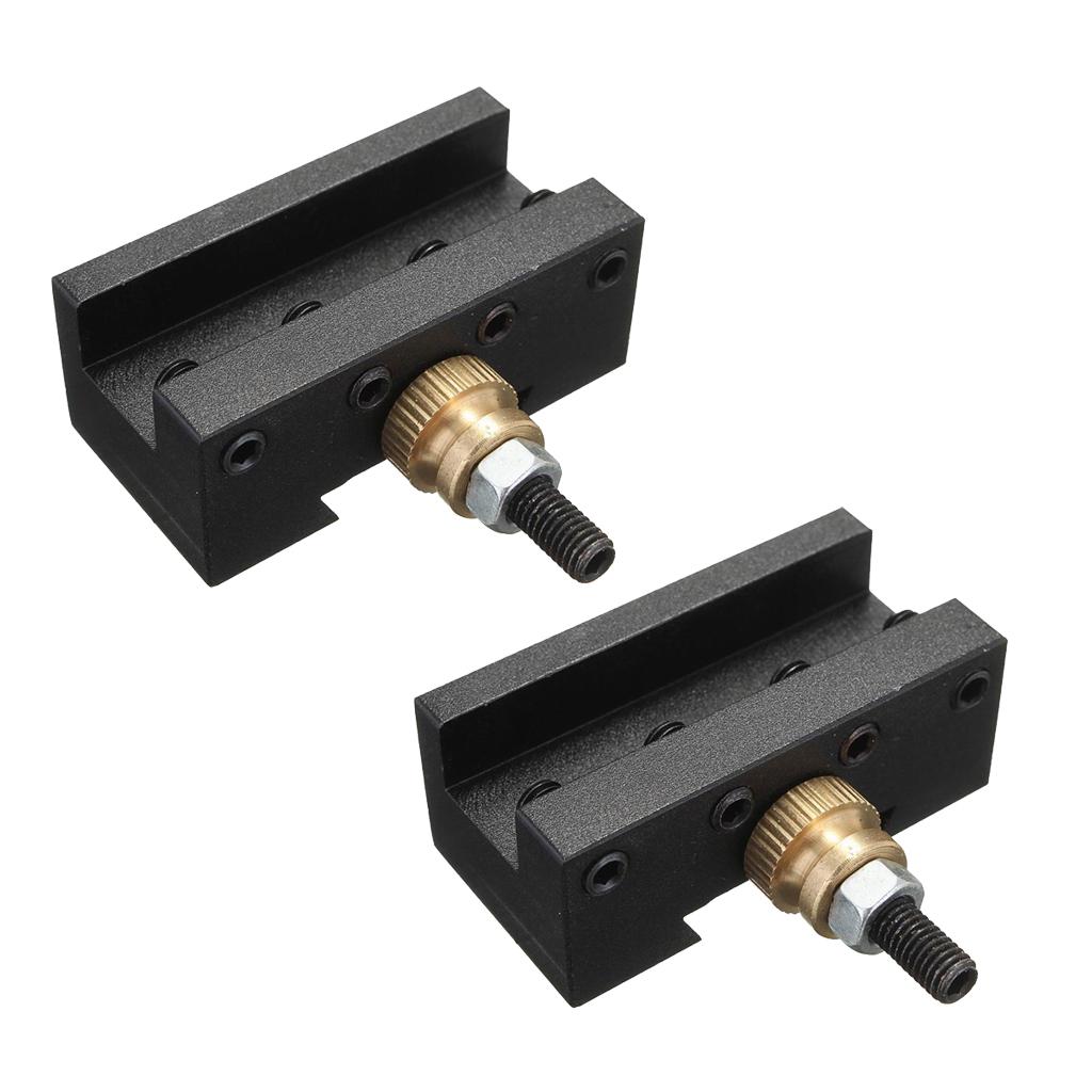 CNC 1/4-1/2" Mini Lathe Quick Change Post Facing Milling Tool Holder 2pcs"