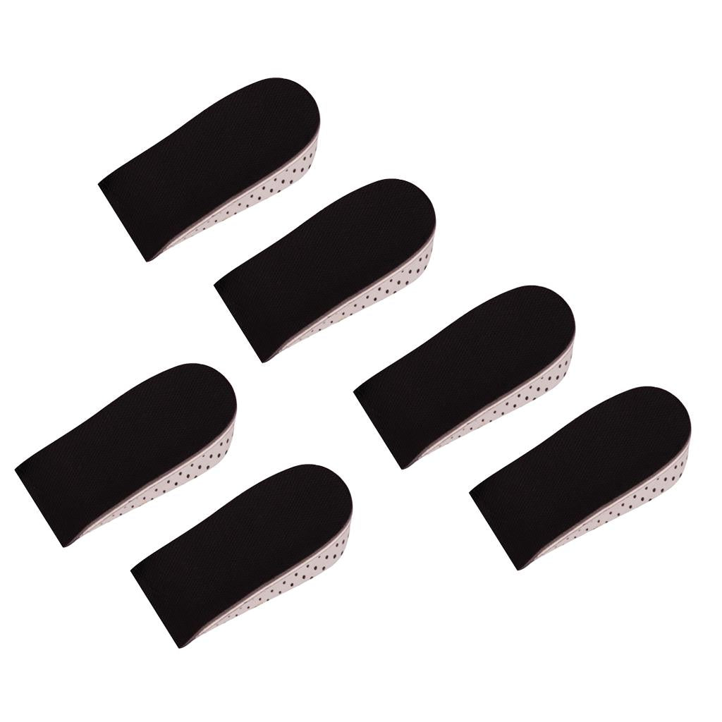 3Pairs Breathable Adjustable Memory Foam Height Increase Insoles for Sports