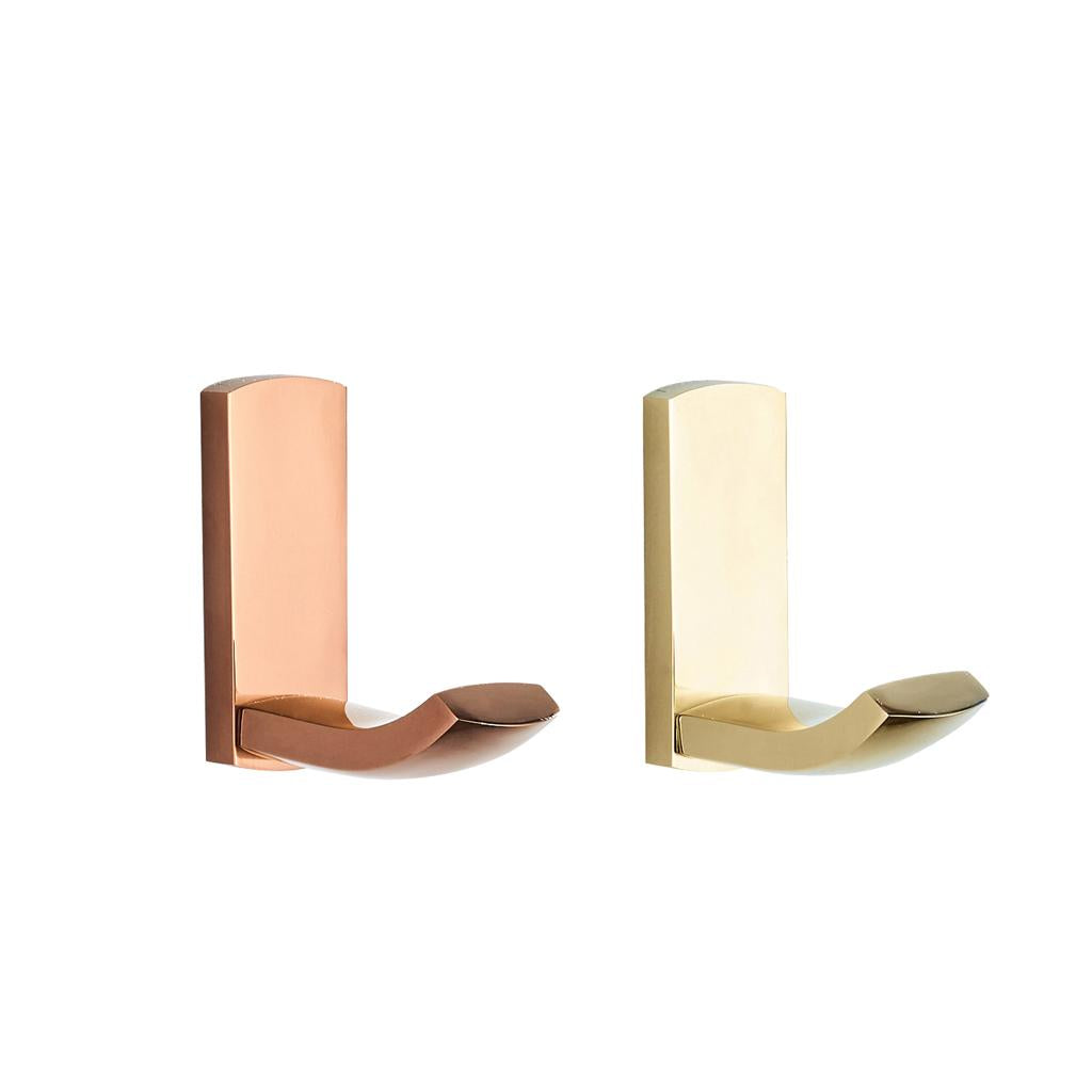 2Color Brass Bathroom Wall Mounted Towel Rack Coat Hat Hook Hanger