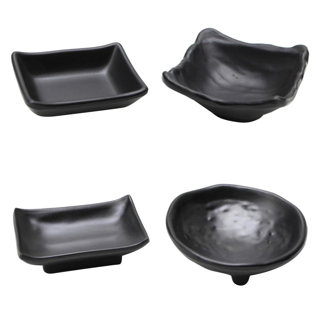 4Pcs Japanese Sushi Sauce Dipping Bowl Snacks Nuts Plate Butter Dish Tray B