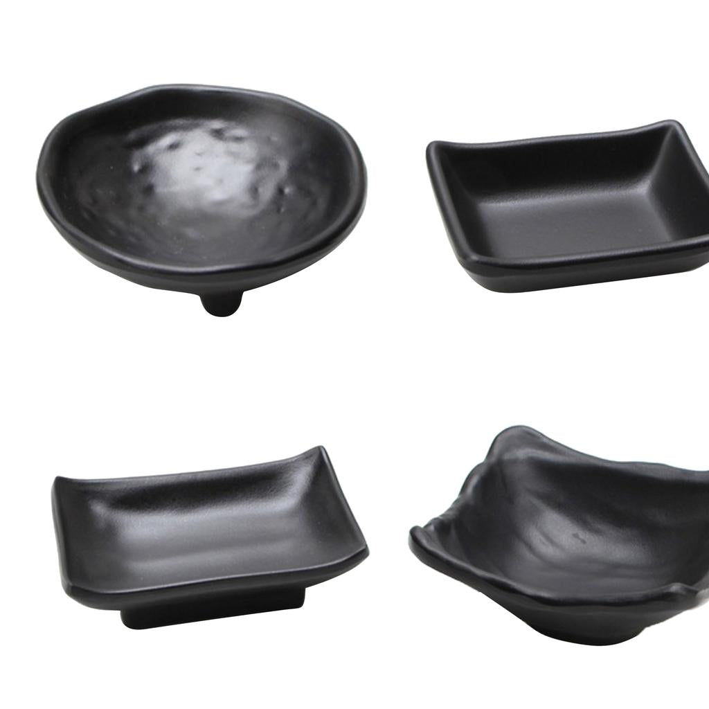 4Pcs Japanese Sushi Sauce Dipping Bowl Snacks Nuts Plate Butter Dish Tray B