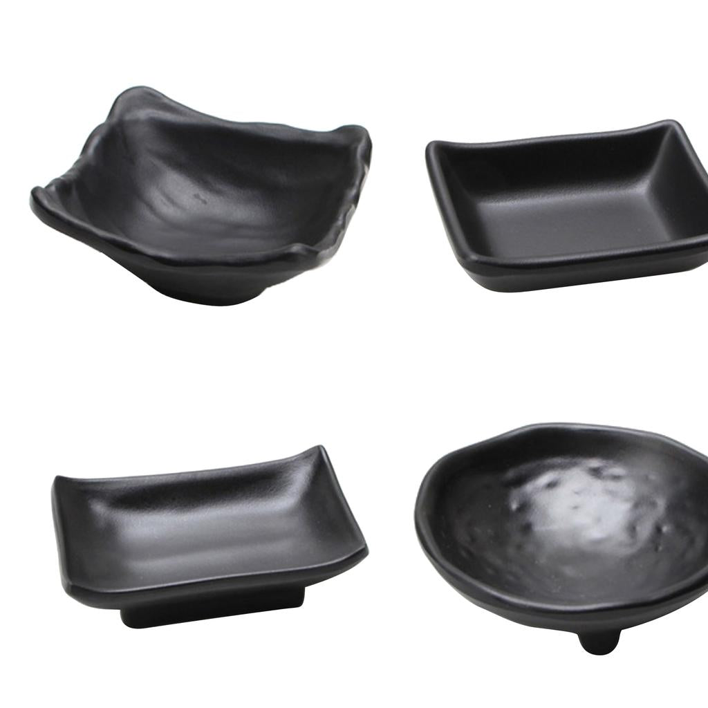 4Pcs Japanese Sushi Sauce Dipping Bowl Snacks Nuts Plate Butter Dish Tray B
