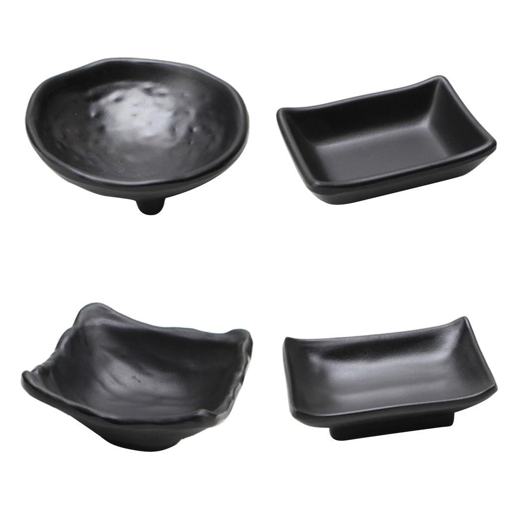 4Pcs Japanese Sushi Sauce Dipping Bowl Snacks Nuts Plate Butter Dish Tray B