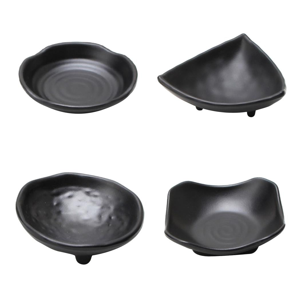 4Pcs Japanese Sushi Sauce Dipping Bowl Snacks Nuts Plate Butter Dish Tray C