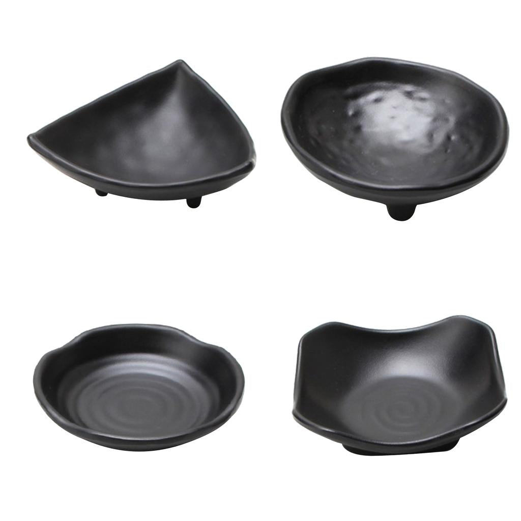 4Pcs Japanese Sushi Sauce Dipping Bowl Snacks Nuts Plate Butter Dish Tray C