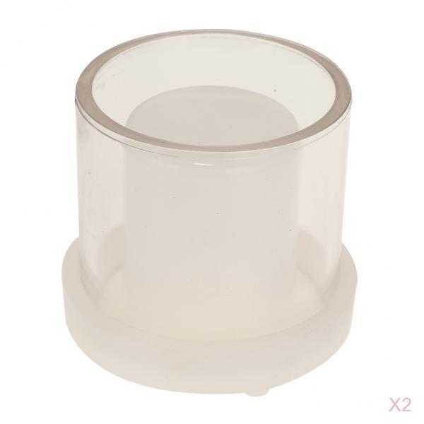 2Pcs Plastic Cylinder Shape Candle Mould Tealight Mold Candle Making 50x50mm