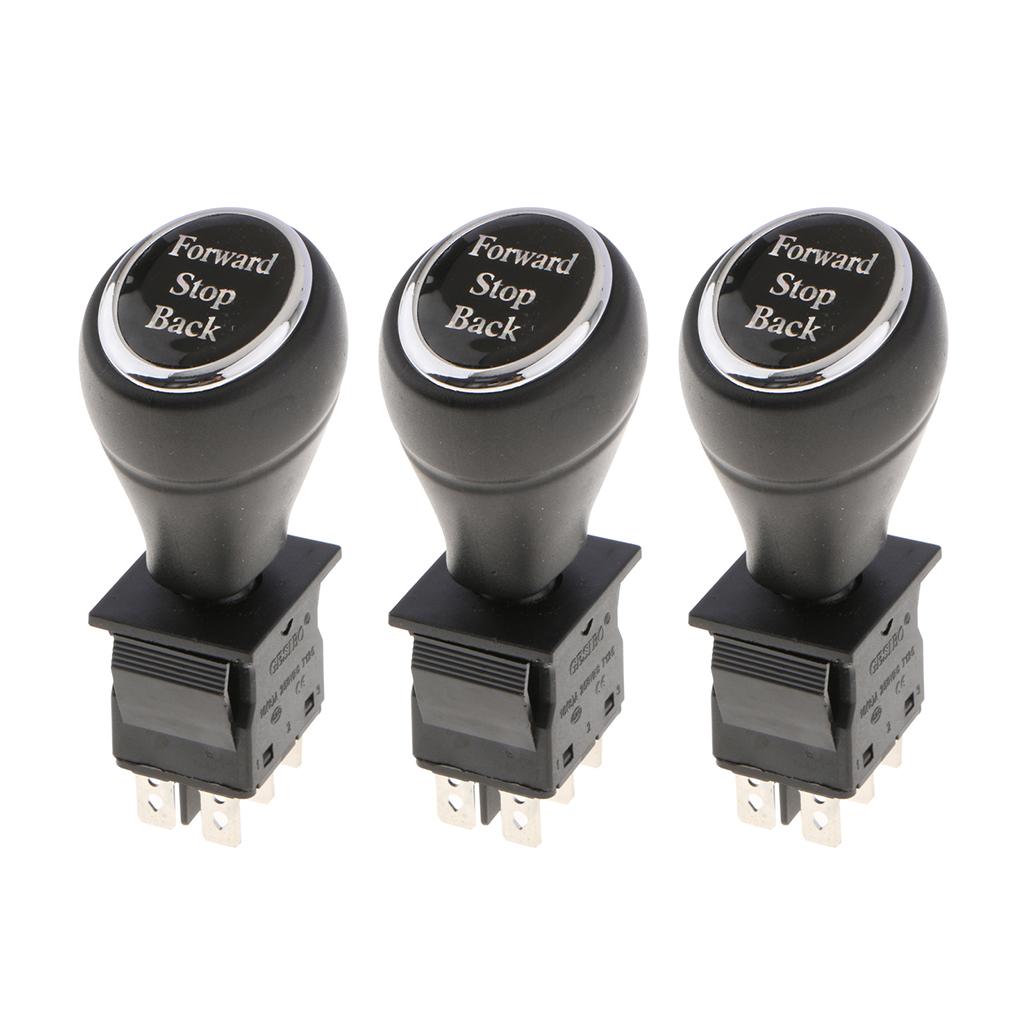 6Pin 3Position Joystick Switch Replacement Car Putter Switches Push Rod x3