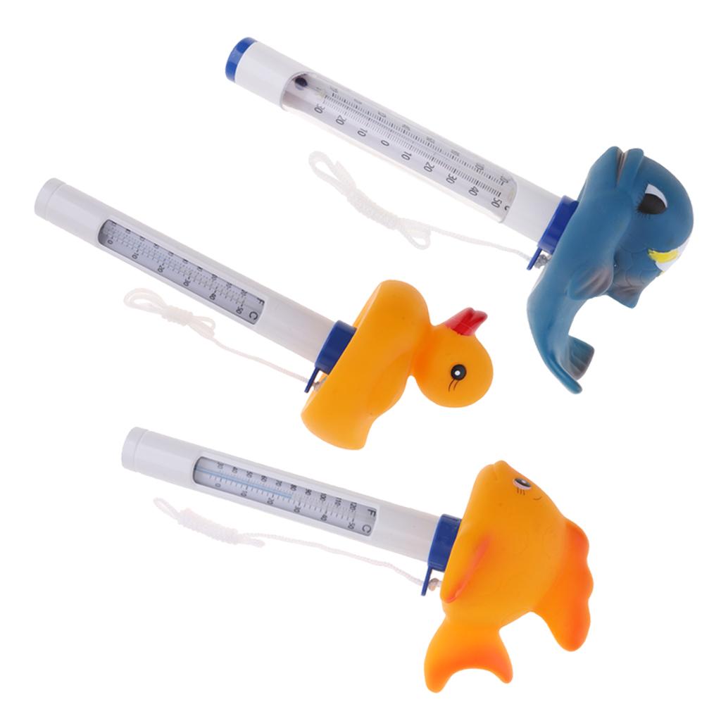 3Pcs Pool&Spas Thermometer Floating Swimming Water Temperature with Rope