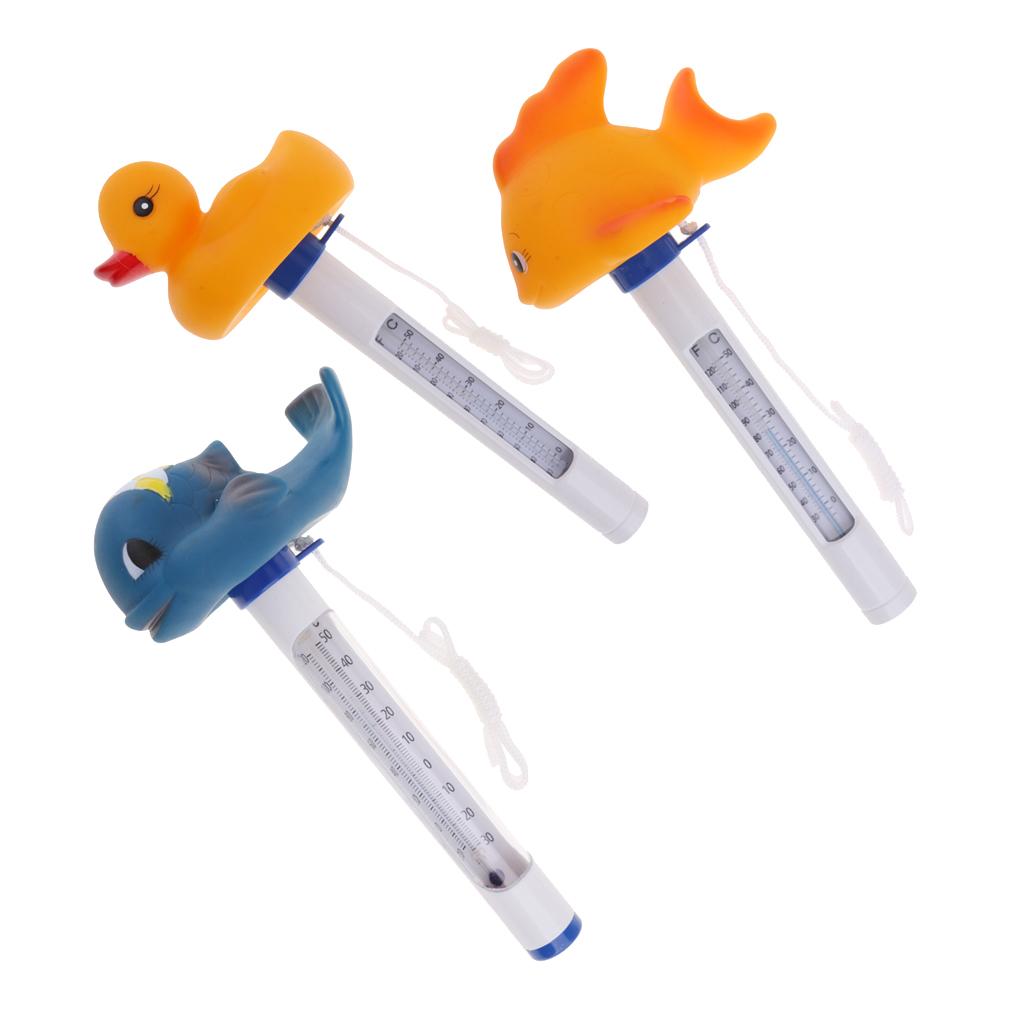 3Pcs Pool&Spas Thermometer Floating Swimming Water Temperature with Rope