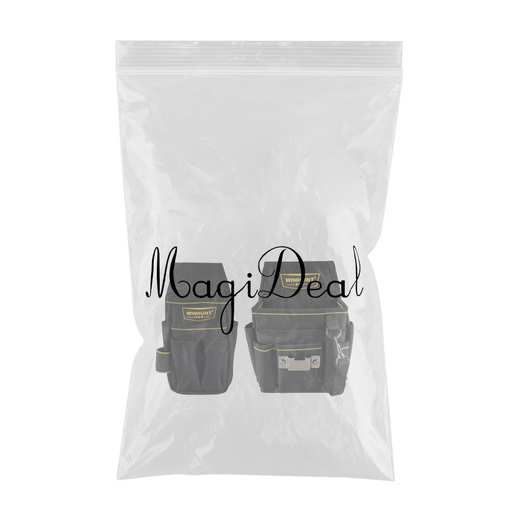 2Pcs Electrical Tool Bag Waist Hanging Belt Holder Storage Tote Pockets
