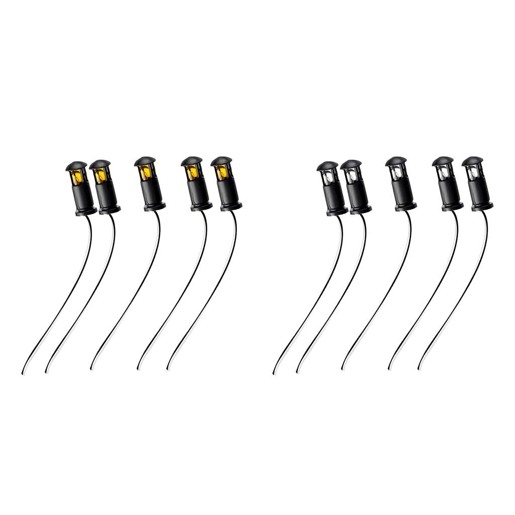 10pcs DIY Sand Table Model Lawn Lamp Light Train Railway Street Scenery
