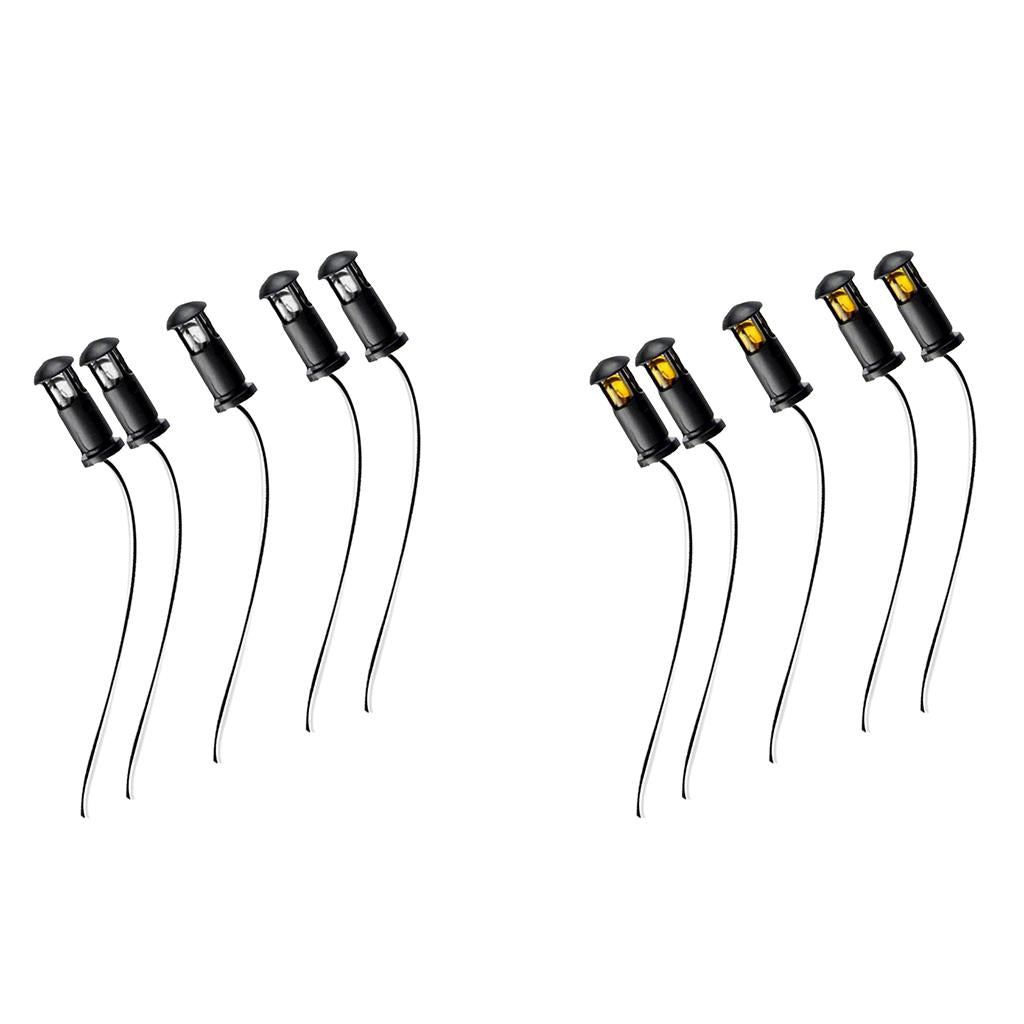 10pcs DIY Sand Table Model Lawn Lamp Light Train Railway Street Scenery