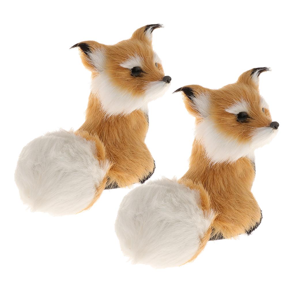2Pcs Cute Simulate Brown Plush Toy Stuffed Animal Perfect Gift