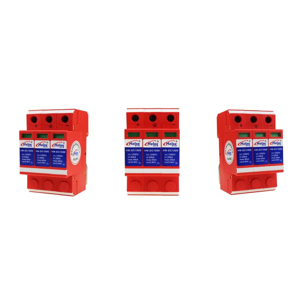 3 Pack Solar Power Supply Surge Protector Device SPD Arrester