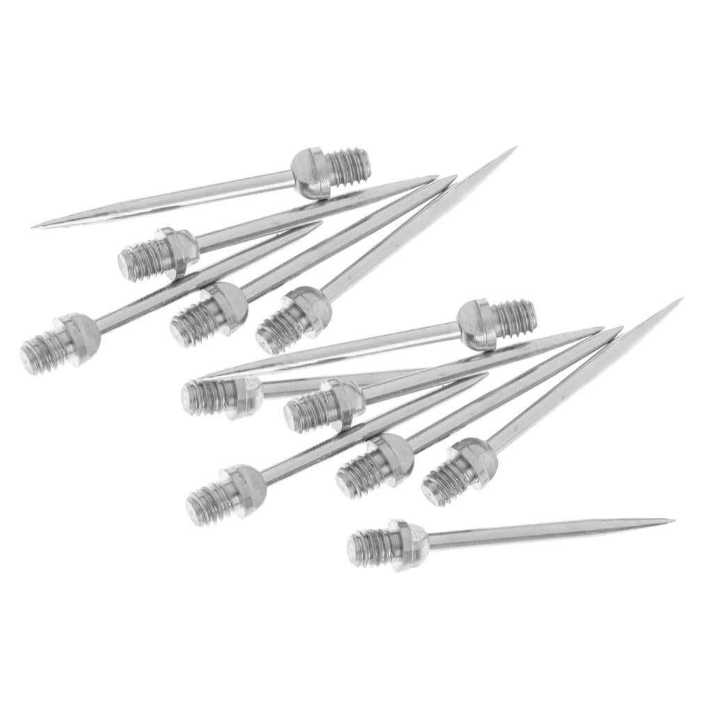 12 Pieces Harrows Darts Steel Tips Conversion Dart Tip Points 2BA Silver