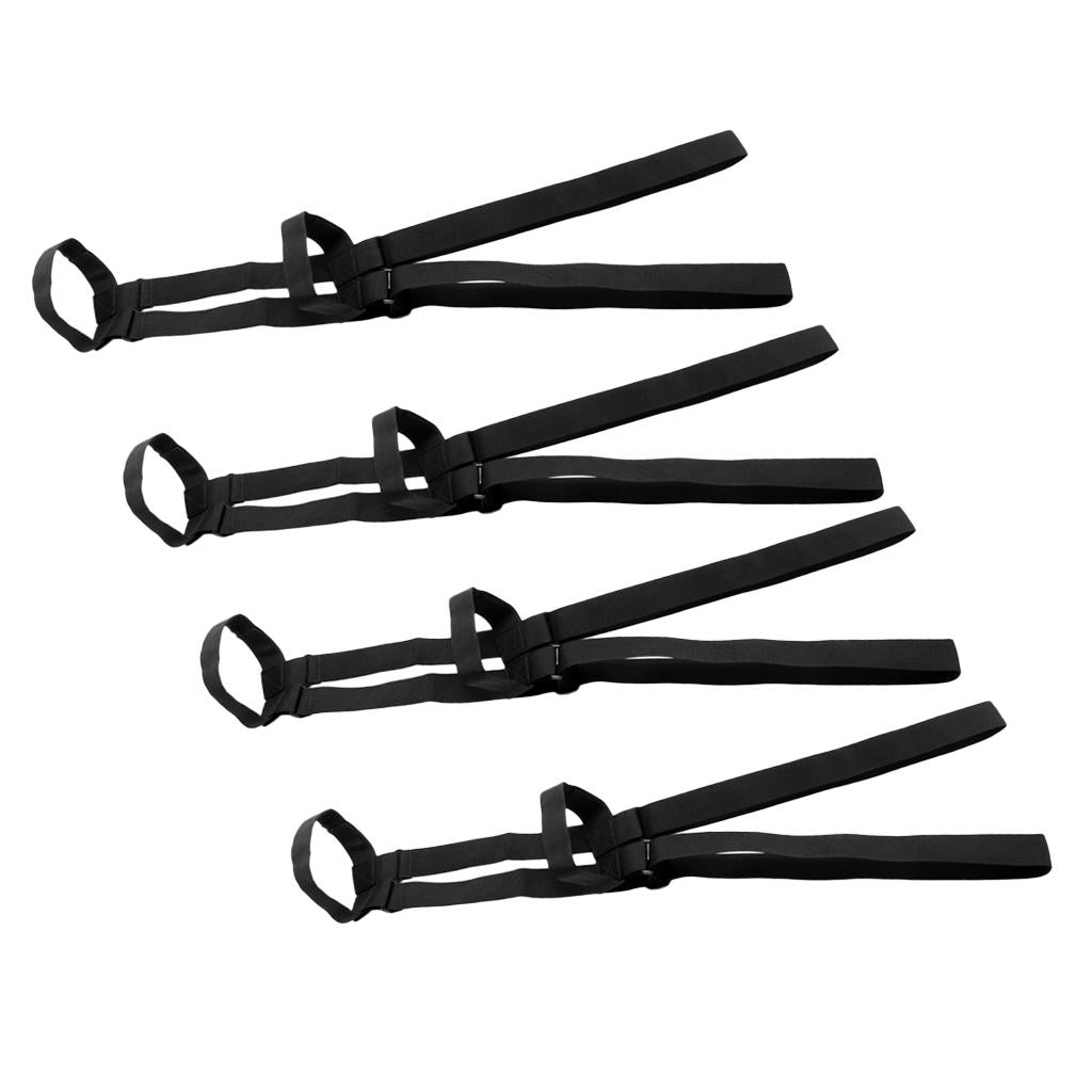 4Pieces Adjustable Backpack Shoulder Belt Carrier Ski Tote Ski Strap Webbing