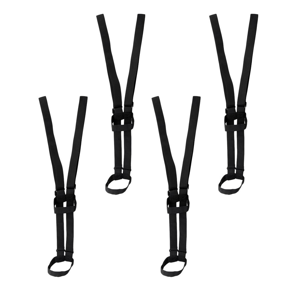 4Pieces Adjustable Backpack Shoulder Belt Carrier Ski Tote Ski Strap Webbing