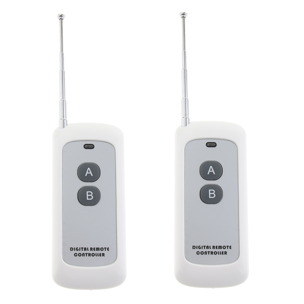 2 Pack Wireless Remote Control Switch Transmitter DC 12V 10A 433Mhz 1000M
