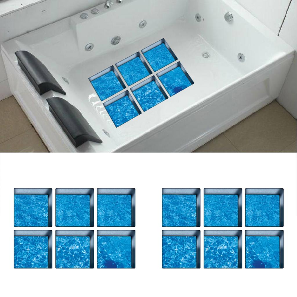 3D Effect Anti Slip Waterproof Bathtub Sticker Safety Bath Shower Treads