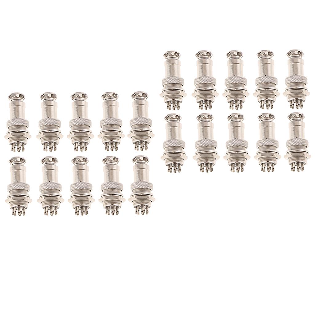 20pairs GX16 16mm Air Plug Aviation Plug And Socket Connectors 8 Pin