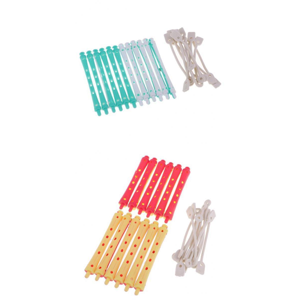 24 Pieces Hair Curler Clamps Hairdreser Perm Rods Hair Styling DIY Tools