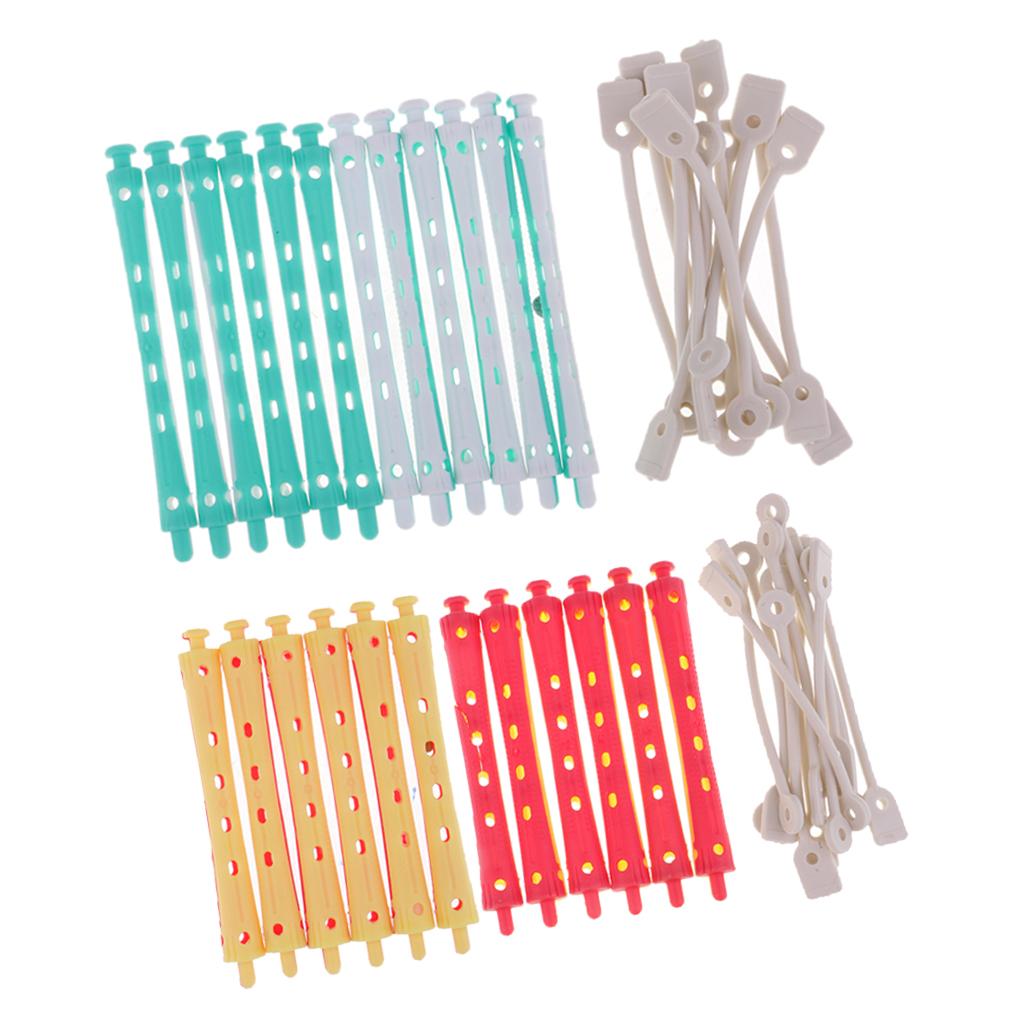 24 Pieces Hair Curler Clamps Hairdreser Perm Rods Hair Styling DIY Tools