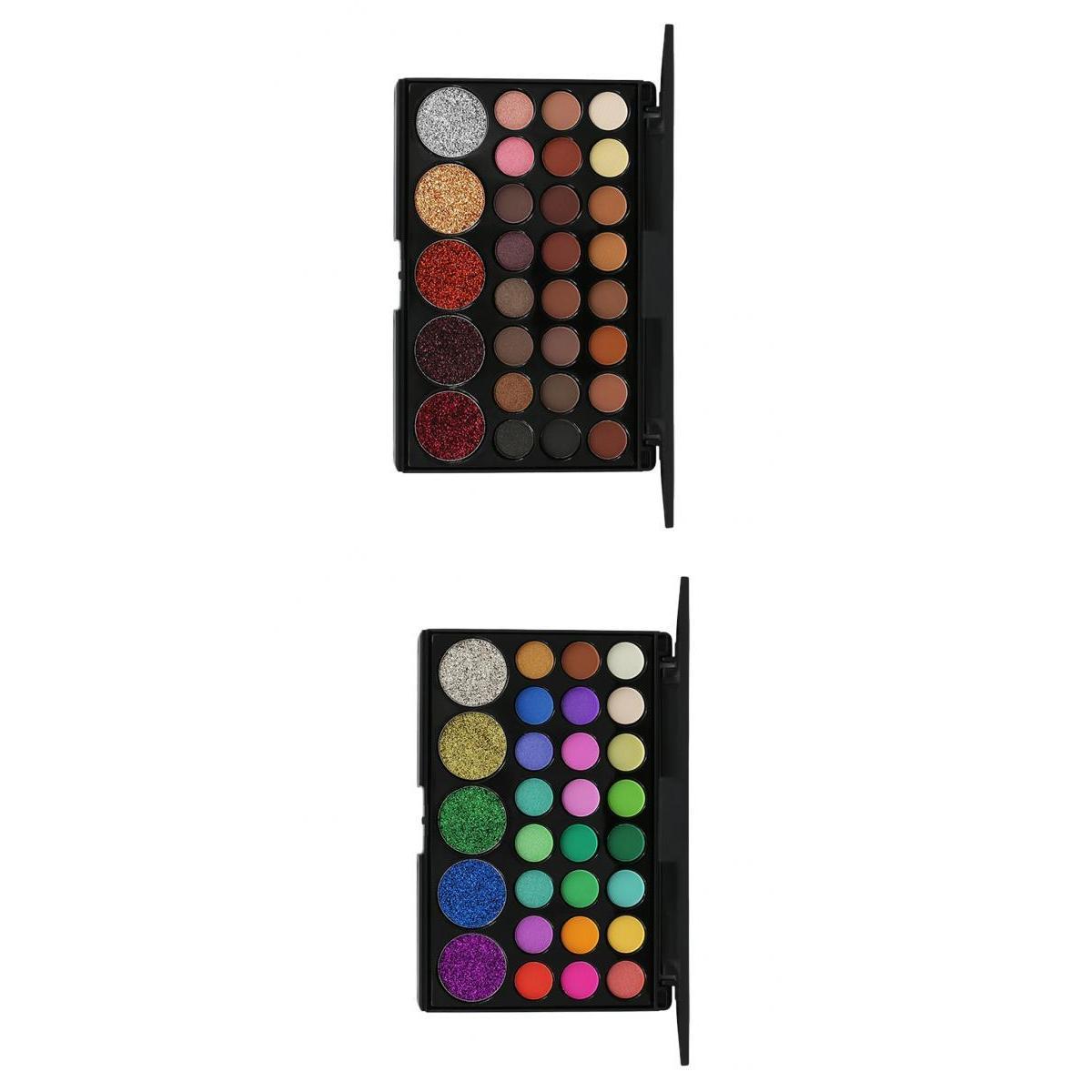 2Pcs 29 Colors Beauty Eyshadow Makeup Palette Matte Shimmer Shiny Eye Shadow