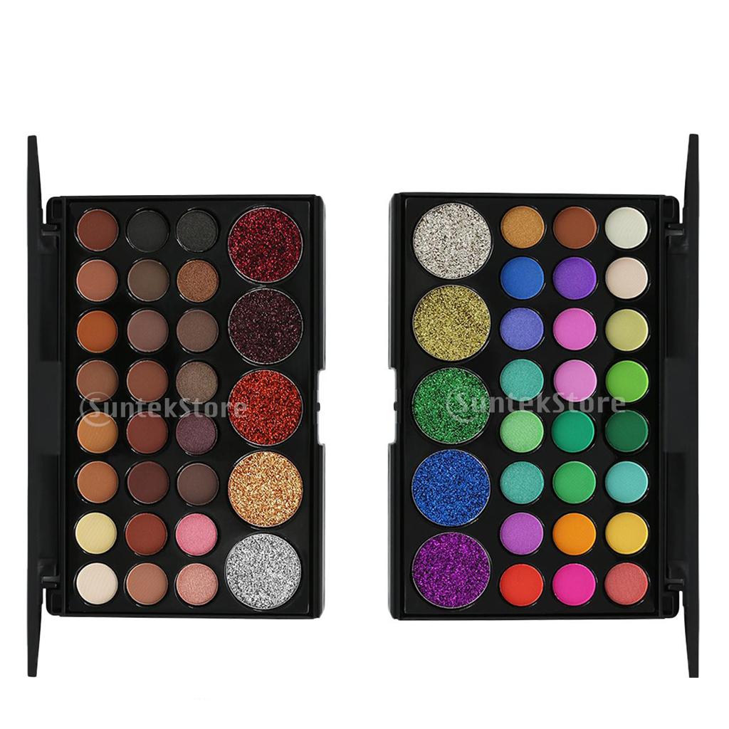 2Pcs 29 Colors Beauty Eyshadow Makeup Palette Matte Shimmer Shiny Eye Shadow